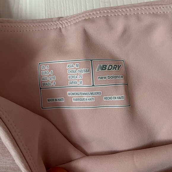 Light Pink New Balance Dry Leggings - Picture 2 of 3